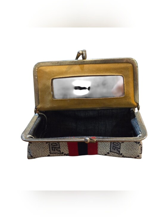 The Unbranded Brand Accessories - Vintage Travel Sewing Kit & Makeup Pouch or Change Pouch with Double Kiss-locks